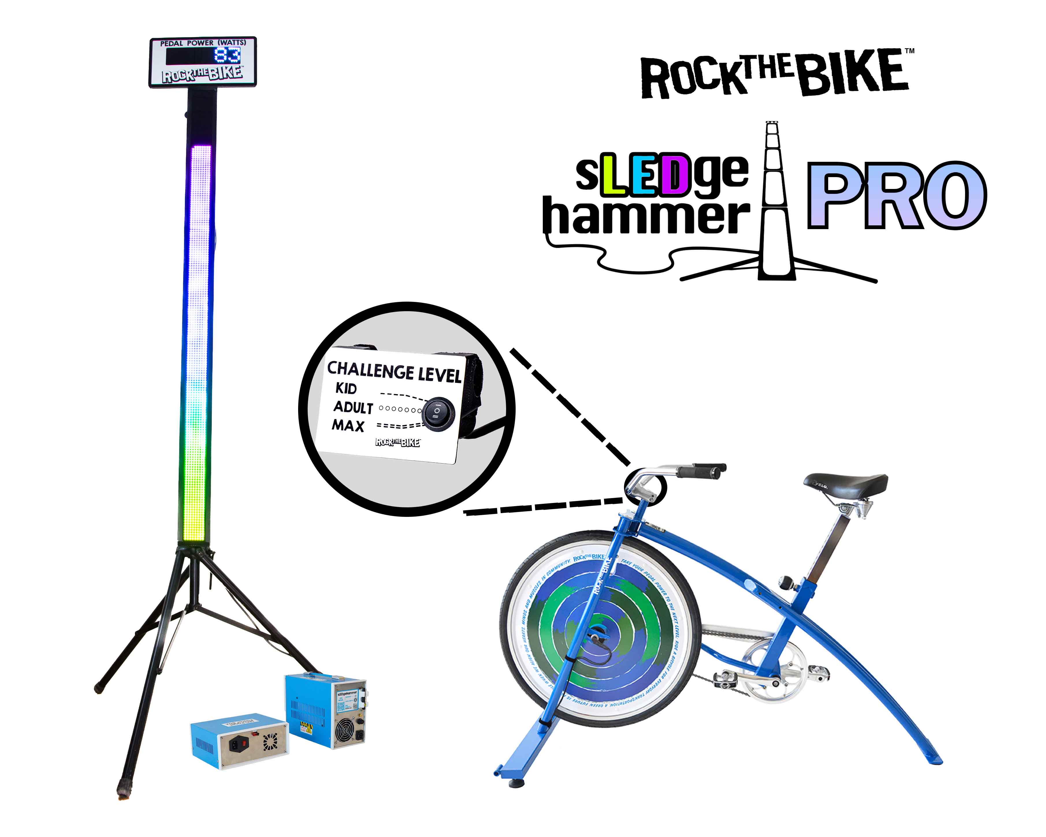 bike light pedal powered sLEDgehammer 2.0 Pro - Complete Activity