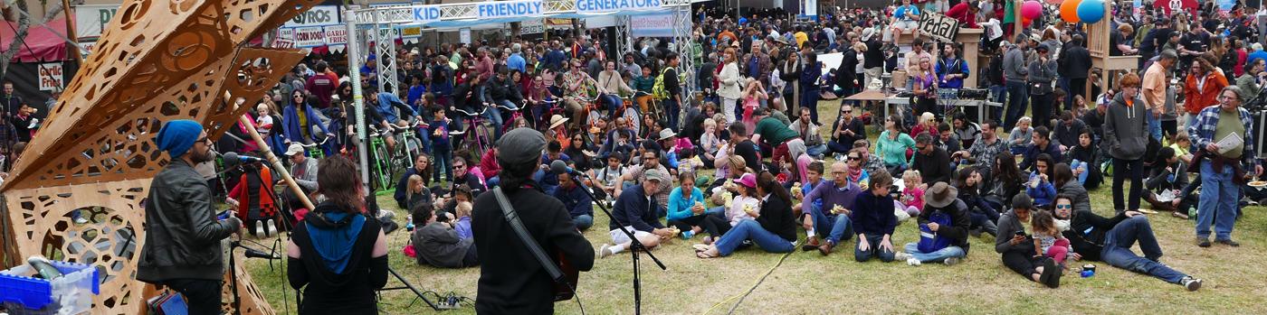 New audience sizes at Maker Faire, recent rallies mark  transition for Pedal Powered Stage