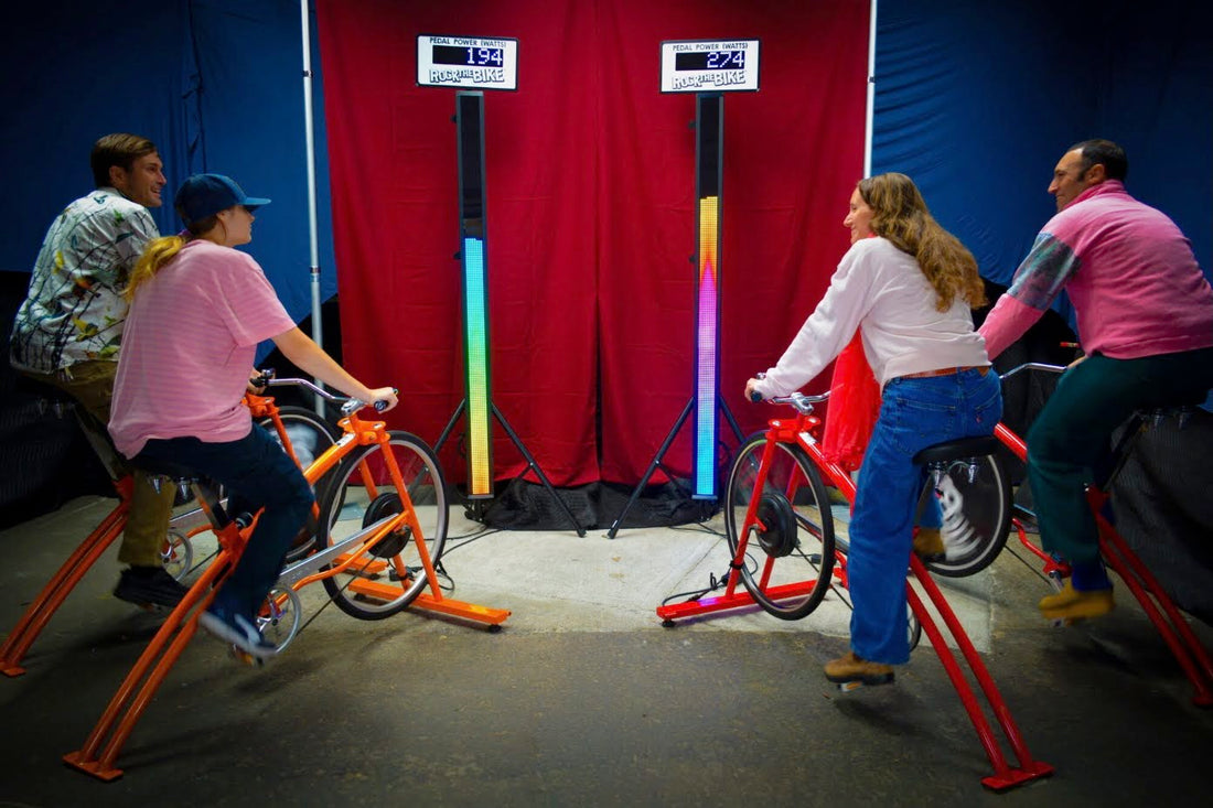 The Team sLEDgehammer is a 4-Person Pedal-Powered Competition based on the Dual sLEDgehammer