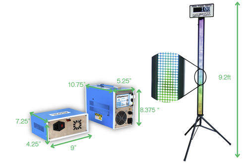 sLEDgehammer 2.0 Pro - Complete Activity - Interactive Pedal Power Light-Up Strength Challenge