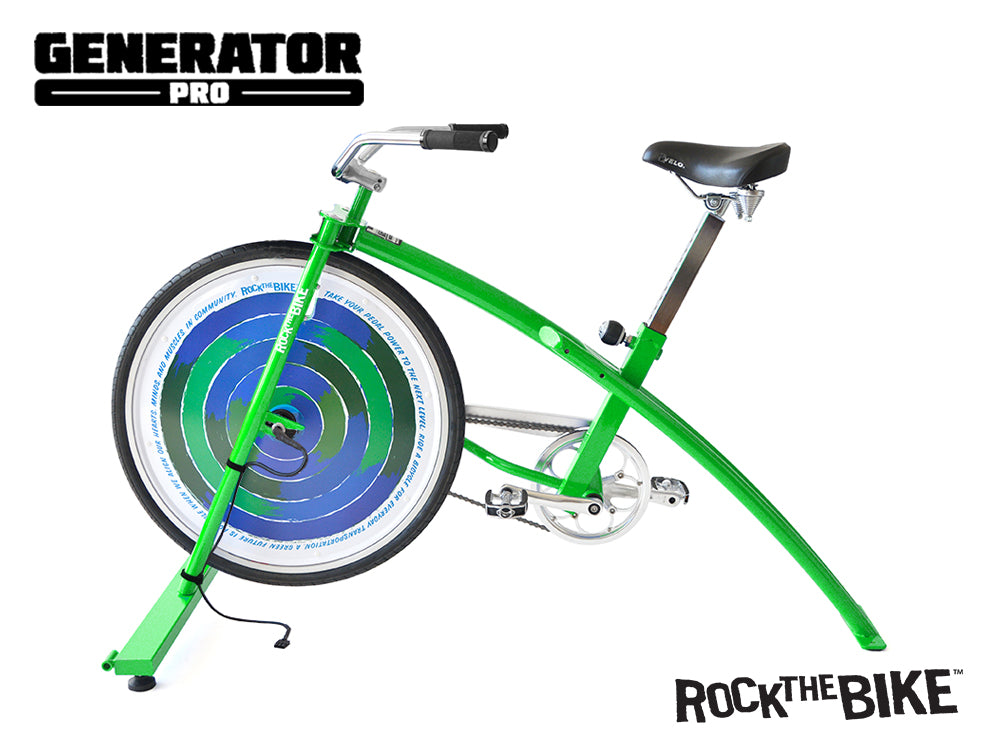 Generator Pro - pedal powered electricity using a bike