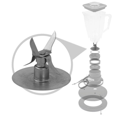 Pitcher Blade and Rubber Gasket - Oster Compatible