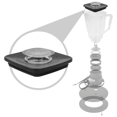 Pitcher Lid - Oster Compatible with Clear Plug