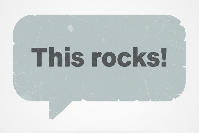 this rocks message